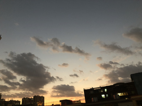 傍晚的天空