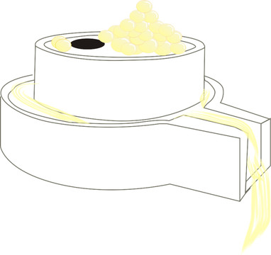 豆浆石磨png免抠素材