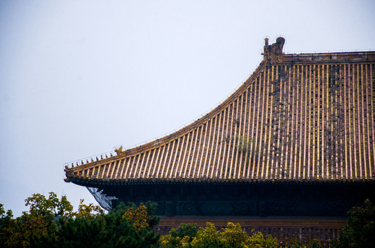 古建筑琉璃瓦屋顶