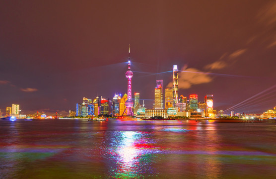 上海国际化大都市夜景