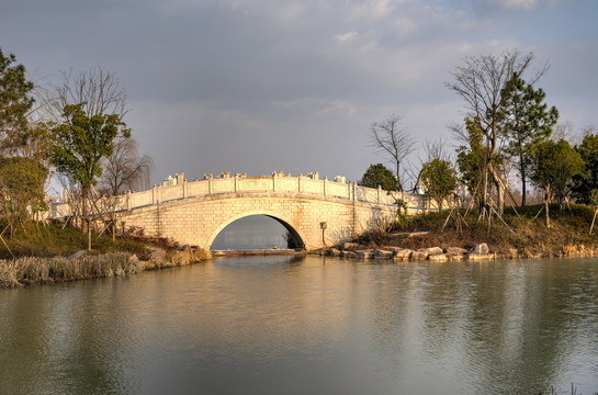 金华湖海塘公园石拱桥