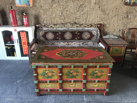 藏式柜子藏族桌子藏式茶几