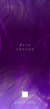 紫色质感海报
