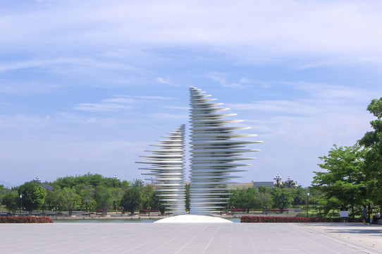 海丝艺术公园亚洲园主题雕塑
