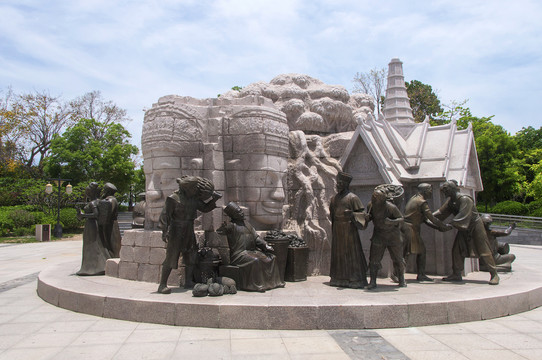 东南亚文化雕塑景观