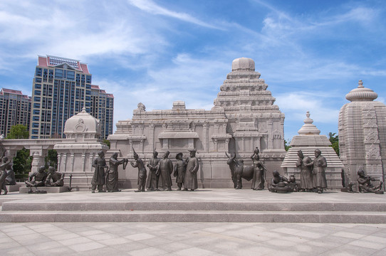 海丝艺术公园南亚文化雕塑群
