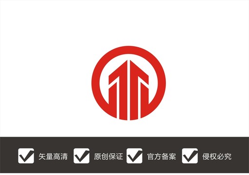 字母T建筑logo