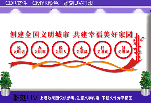 讲文明文化墙