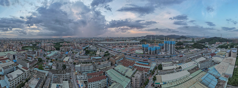 东莞虎门高铁站全景