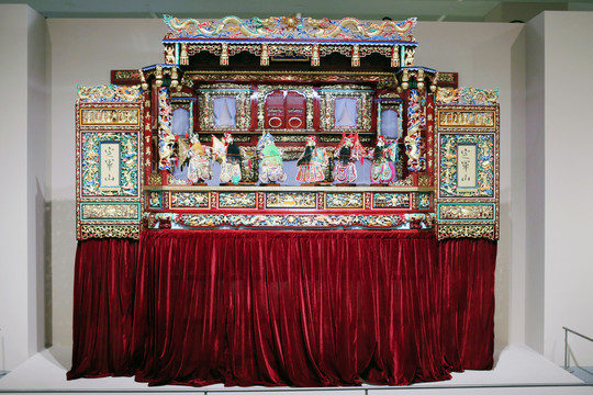 传统布袋木偶戏台