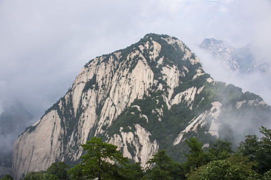 中国陕西华山北峰风光