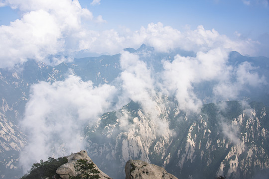 中国陕西华山东峰风光