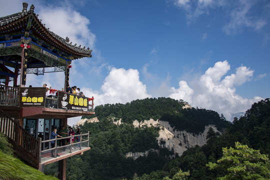 中国陕西华山西峰风光