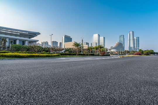 厦门环岛路建筑景观天际线