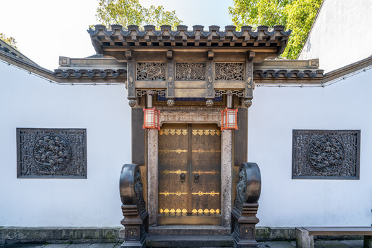 古建筑新中式铜门