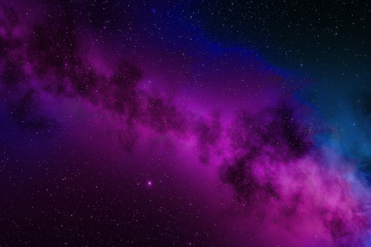 4K星空紫红色背景
