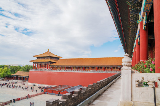 北京故宫著名古建筑群和旅游风光