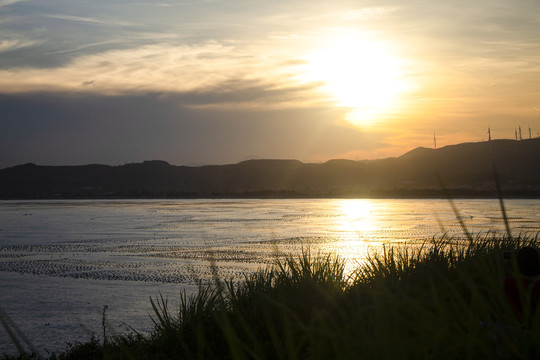 海上落日夕阳