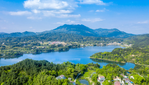 自然湖泊山川航拍视频