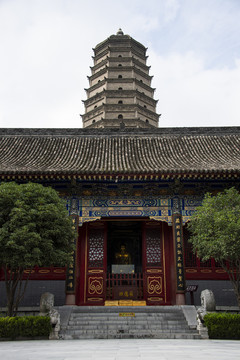 中国陕西省宝鸡市法门寺真身宝塔