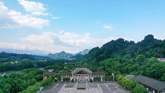 航拍崀山风光