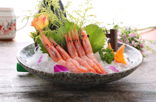 甜虾刺身