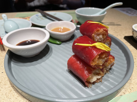 金沙海虾红米肠