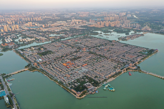 聊城古城全景