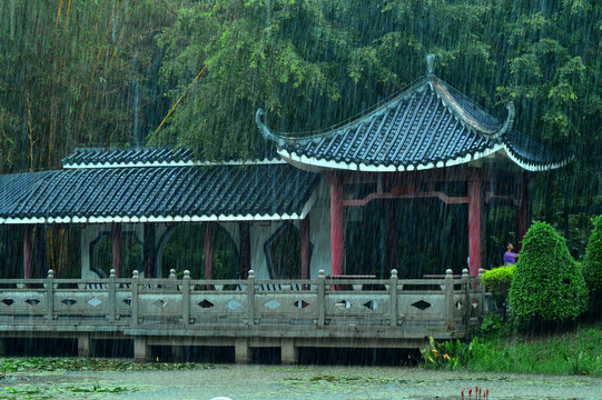 雨中楼阁