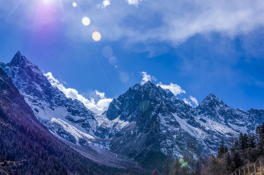 雪毕棚沟雪山