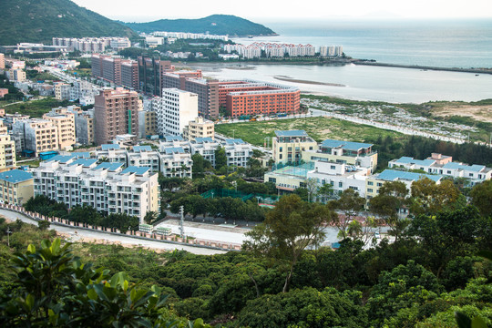 东平鸳鸯路渔港风光