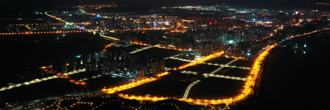 江西省吉安市吉州区庐陵新区夜景