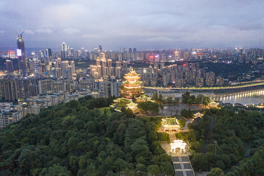 重庆鸿恩寺夜景