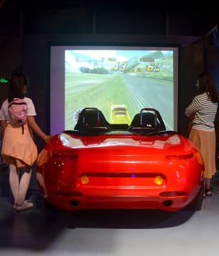 四川科技馆虚拟厅汽车模拟驾驶