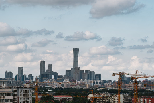 北京国贸CBD建设中的城市