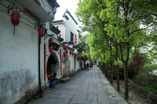 安徽宏村风景区的建筑风光