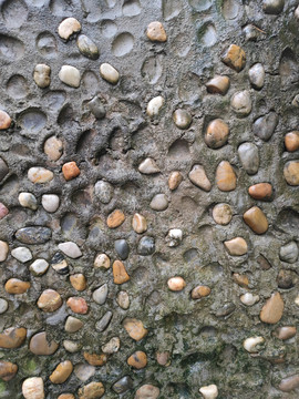 鹅卵石墙壁