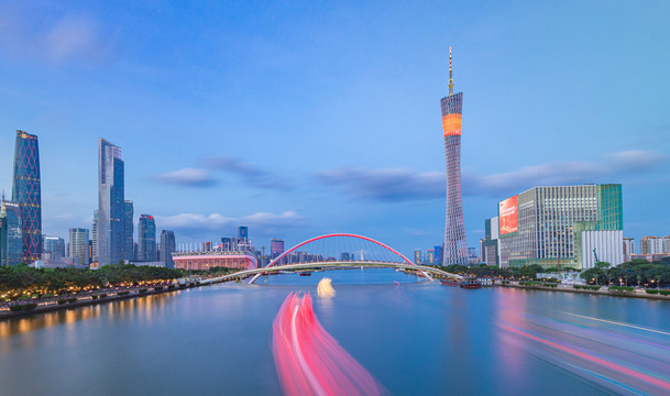 广州珠江两岸夜景