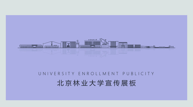 北京林业大学宣传展板