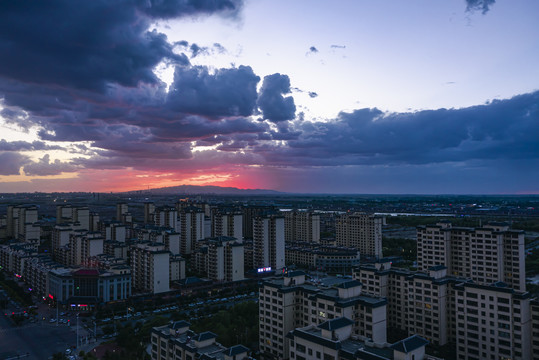 住宅区夜色