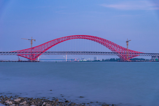 南沙明珠湾大桥夜景