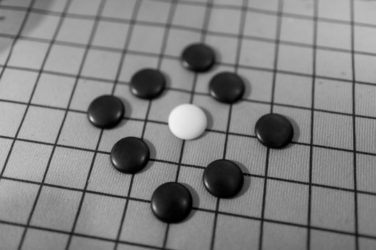 围棋黑白棋盘比赛