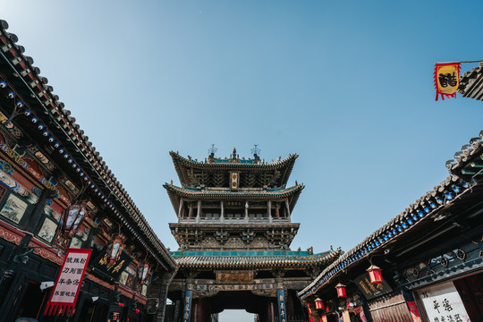 中国山西平遥古城街景