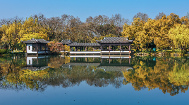 杭州西湖秋景