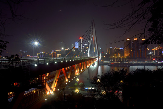 重庆桥梁夜景
