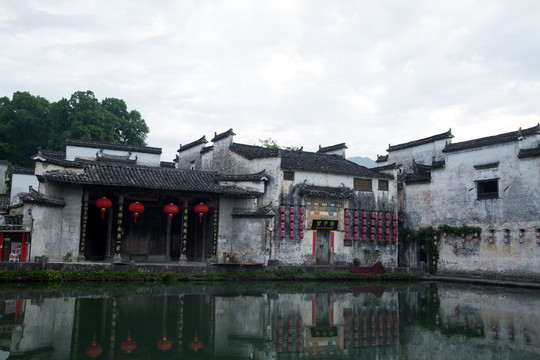 皖南宏村风景区的汪氏宗祠