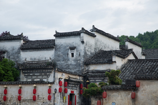 皖南宏村风景区的汪氏宗祠