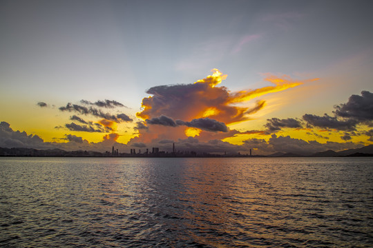 深圳湾日出