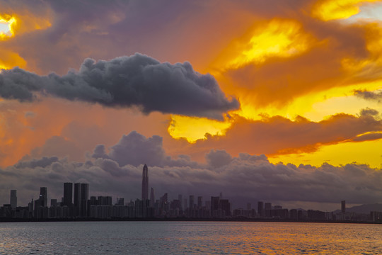 深圳湾日出