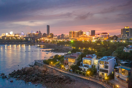 青岛海边夜景